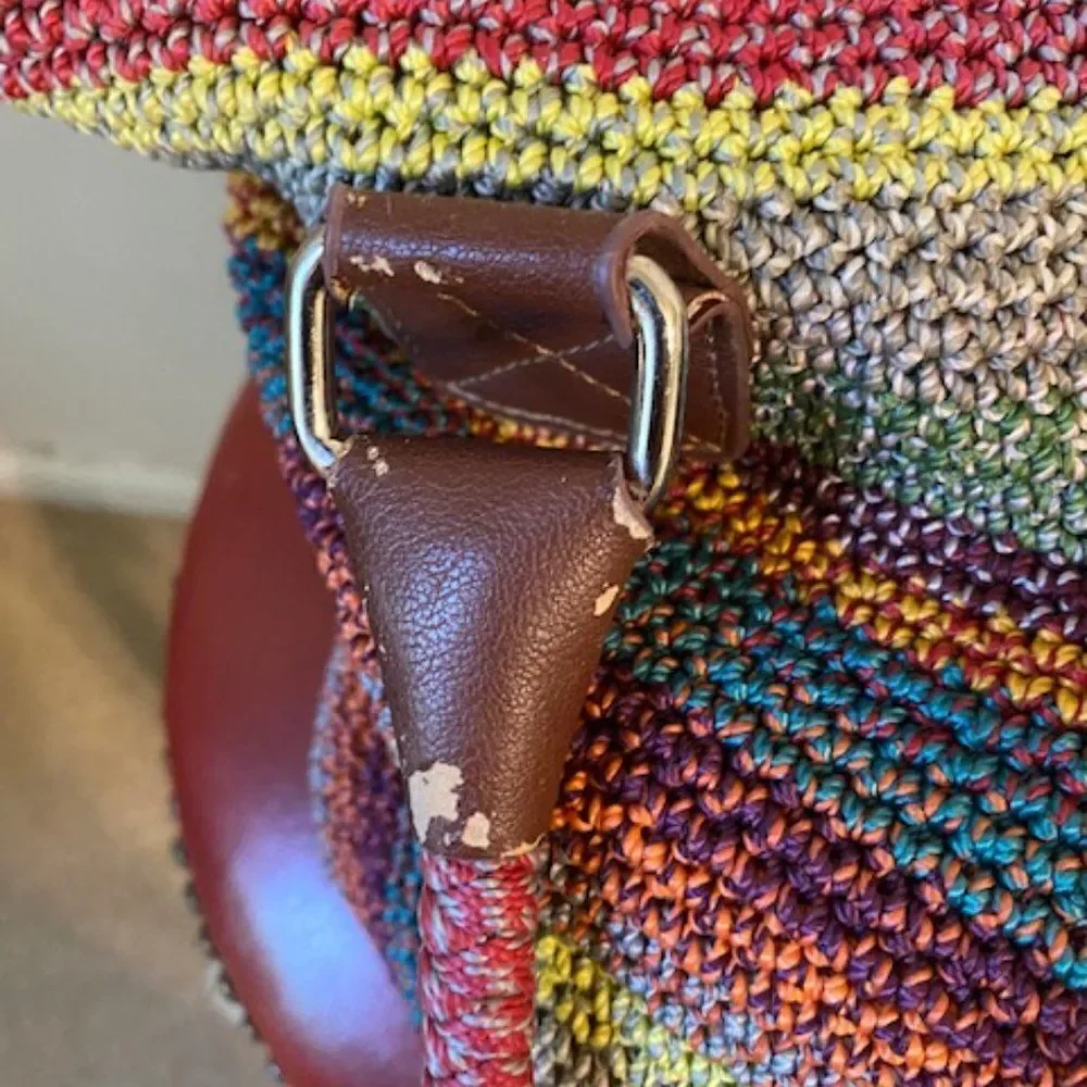 The Sak Cambria Multicolor striped crochet purse